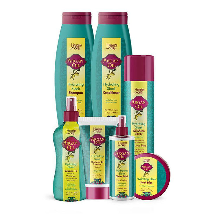 Hawaiian Silky Argan Oil Silk Press Bundle