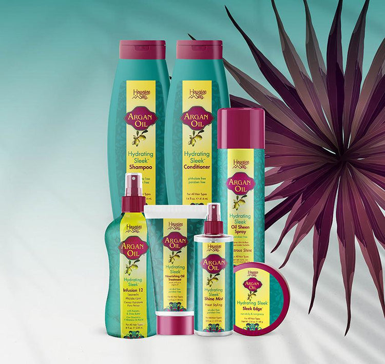 Hawaiian Silky Argan Oil Silk Press Bundle