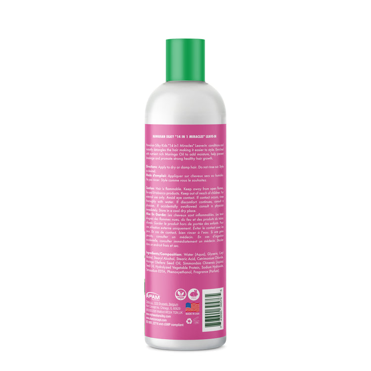 Detangler and Leave-In Conditioner for Kids - Hawaiian Silky Kids 14-in-1 Miracles Leave-In Conditioner for Kids