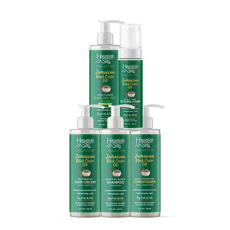 Hawaiian Silky Jamaican Black Castor Oil Style Bundle