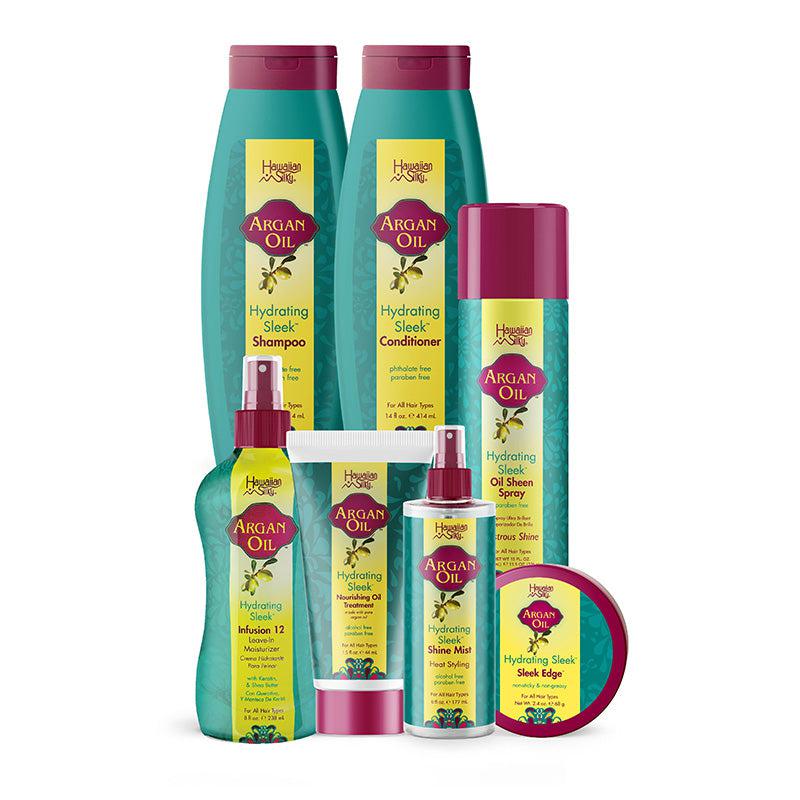 Hawaiian Silky Argan Oil Silk Press Bundle
