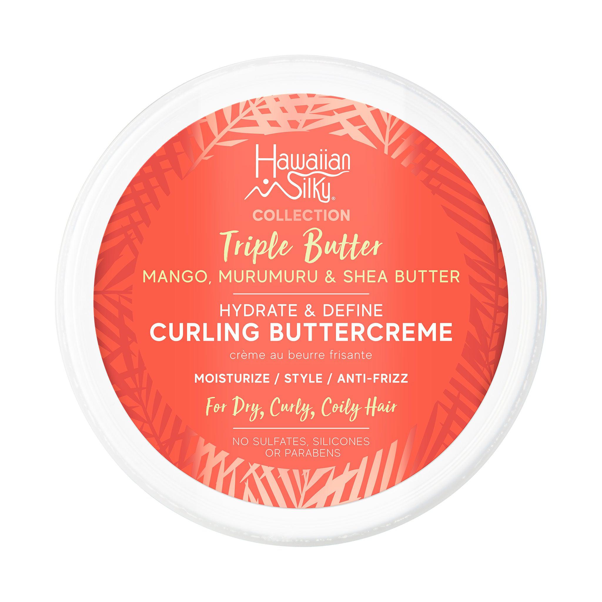Hawaiian Silky Triple Butter Styling Trio for Defined Curls