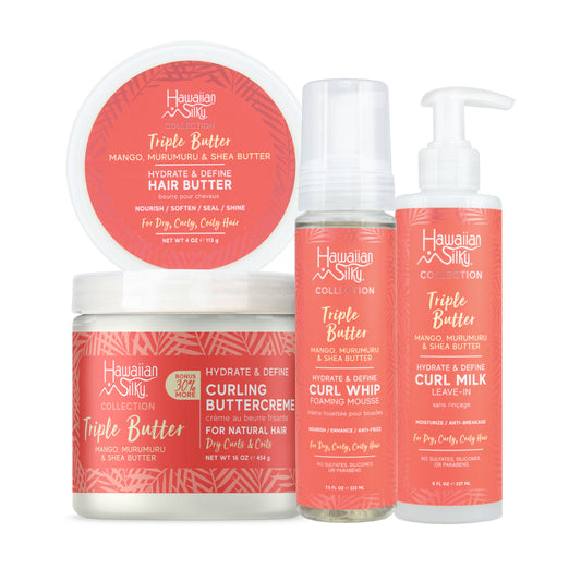 Hawaiian Silky Triple Butter Styling Bundle