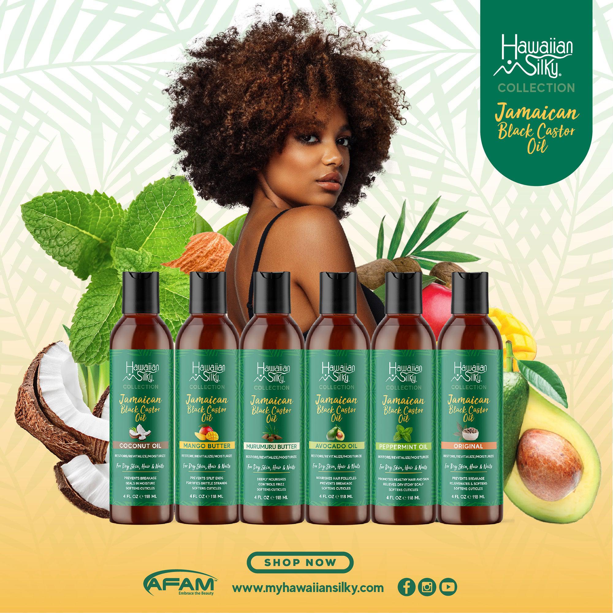 Hawaiian Silky Jamaican Black Castor Oil Hair, Skin, & Nails Bundle