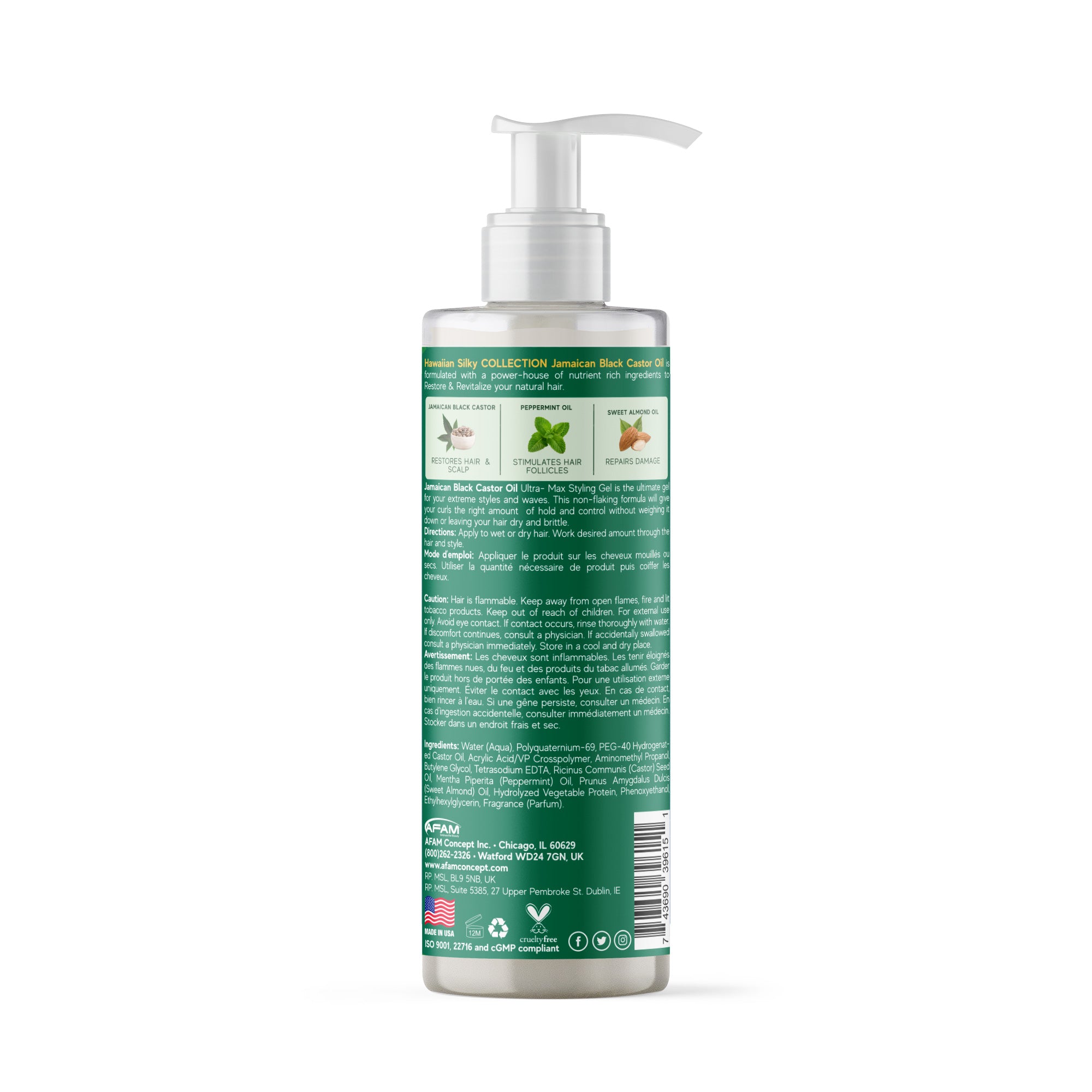 Jamaican Black Castor Oil - Styling Gel  Back Descripton