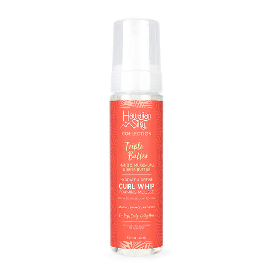 Hawaiian Silky Triple Butter Hydrate & Define Curl Whip Foaming Mousse Front