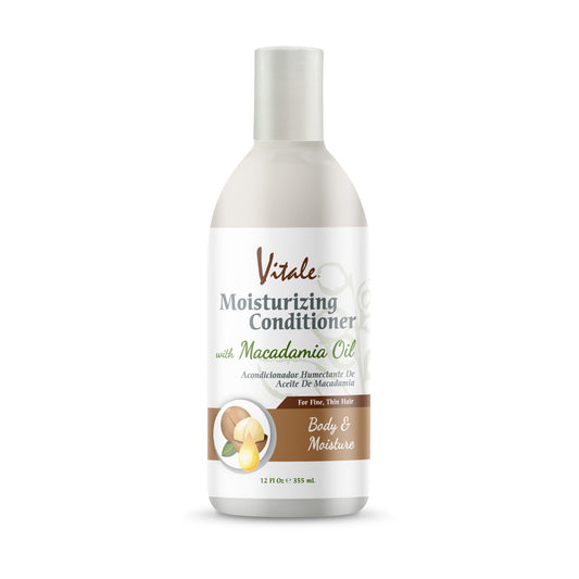 Vitale Macadamia Oil Moisturizing Conditioner 12 oz bottle