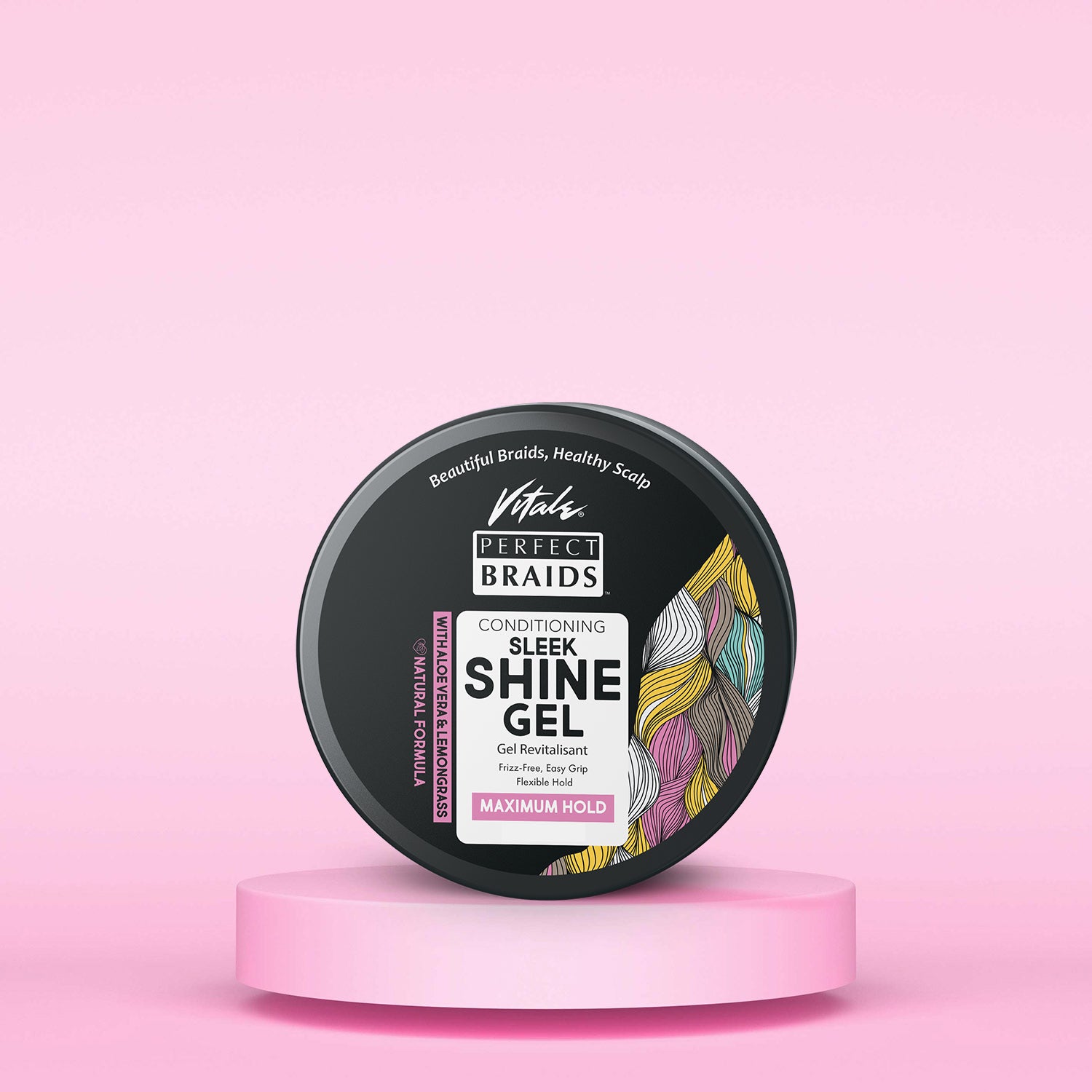 VITALE PERFECT BRAIDS Conditioning Sleek Shine Gel [Regular Hold] (8oz)