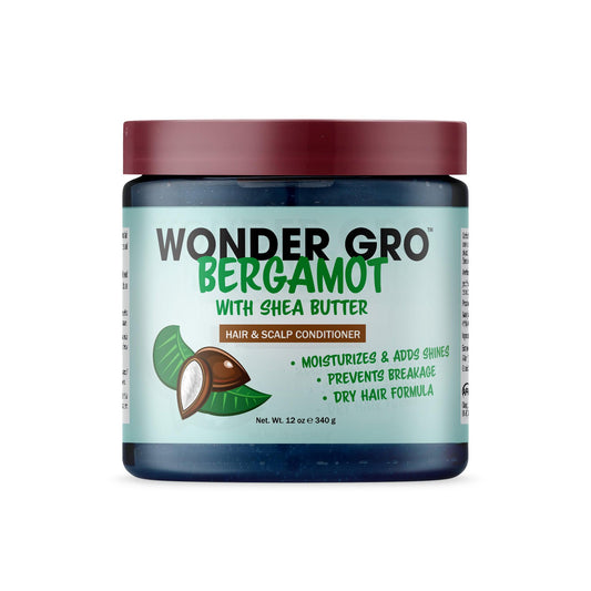 Wonder Gro Bergamot Hair & Scalp Conditioner with Shea Butter - Front